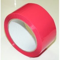 50 mm x 66 m - self adhesive tape, red