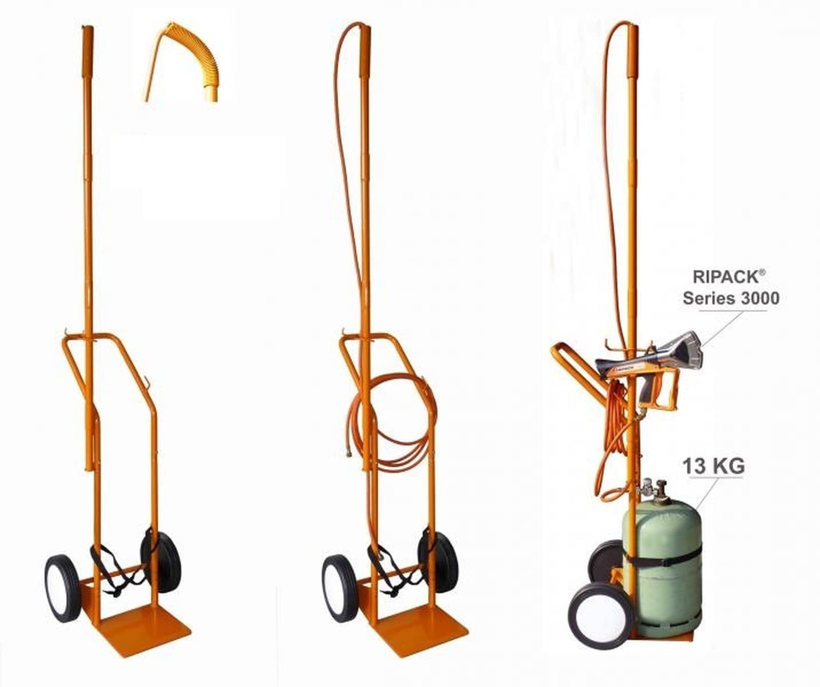 Vozík na plynovou bombu 10 kg - příslušenství RIPACK
