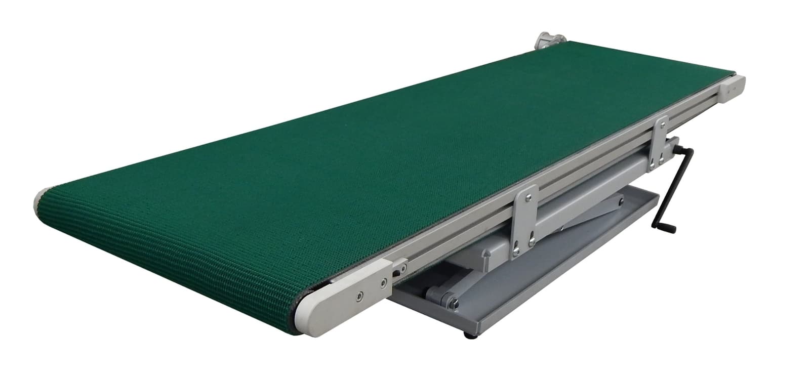 Dopravník pásový motorický se zvedacím mechanismem 1500x300 mm