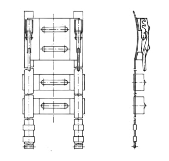 Clamps for lutes 1 305 00 - 1 307 00