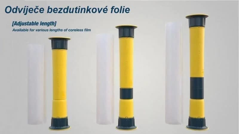 Odvíječe bezdutinkové folie