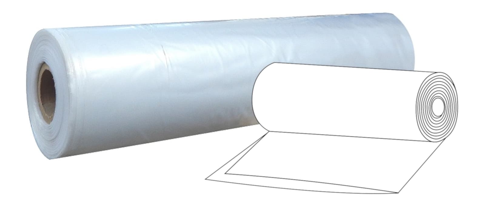 Fólie PE polohadice, 550 x 0,035 mm, se zdrsněním